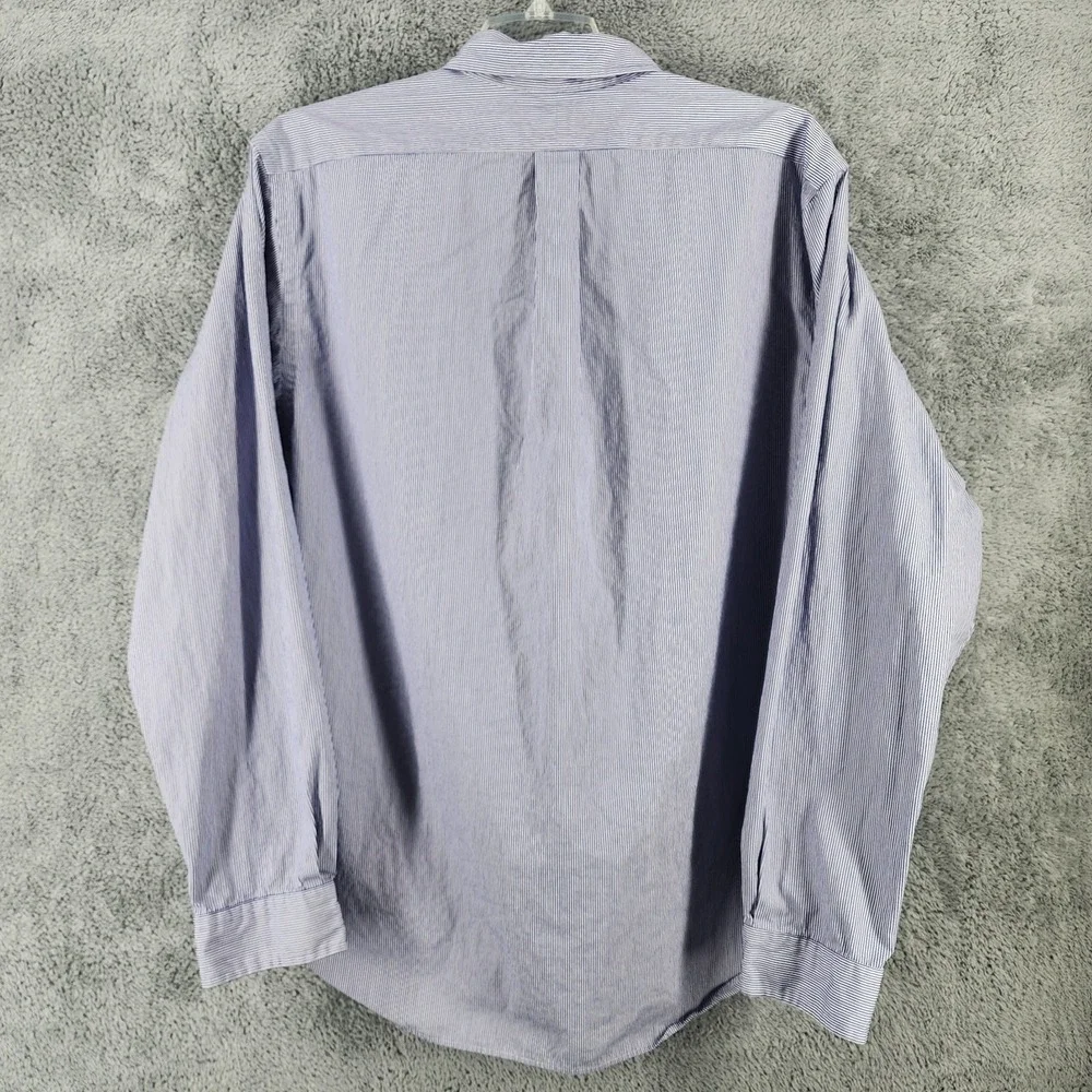 Polo Ralph Lauren‎ Shirt Mens XXL Purple Stripe Custom Button Down Red Pony Logo